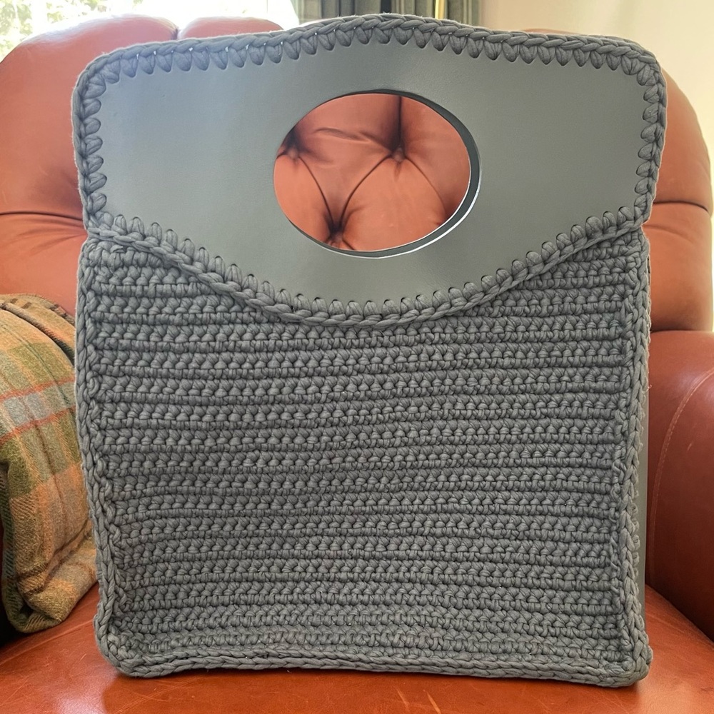Mizele Handmade Leather & Knit Bag - Picture 6 of 13